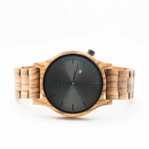 Personalized Gift For Him, Mens Watch, Wood Watch, Personalized Gift, Gift for Men, Anniversary Watch, Groomsmen Watch, Engraved Watch