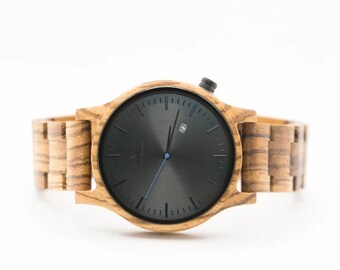 Personalized Gift For Him, Mens Watch, Wood Watch, Personalized Gift, Gift for Men, Anniversary Watch, Groomsmen Watch, Engraved Watch