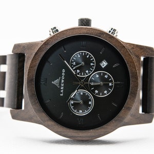 Personalized Gift For Him, Mens Watch, Wood Watch, Personalized Gift, Gift for Men, Anniversary Watch, Groomsmen Watch, Engraved Watch