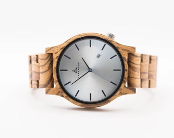 Personalized Gift For Him, Mens Watch, Wood Watch, Personalized Gift, Gift for Men, Anniversary Watch, Groomsmen Watch, Engraved Watch