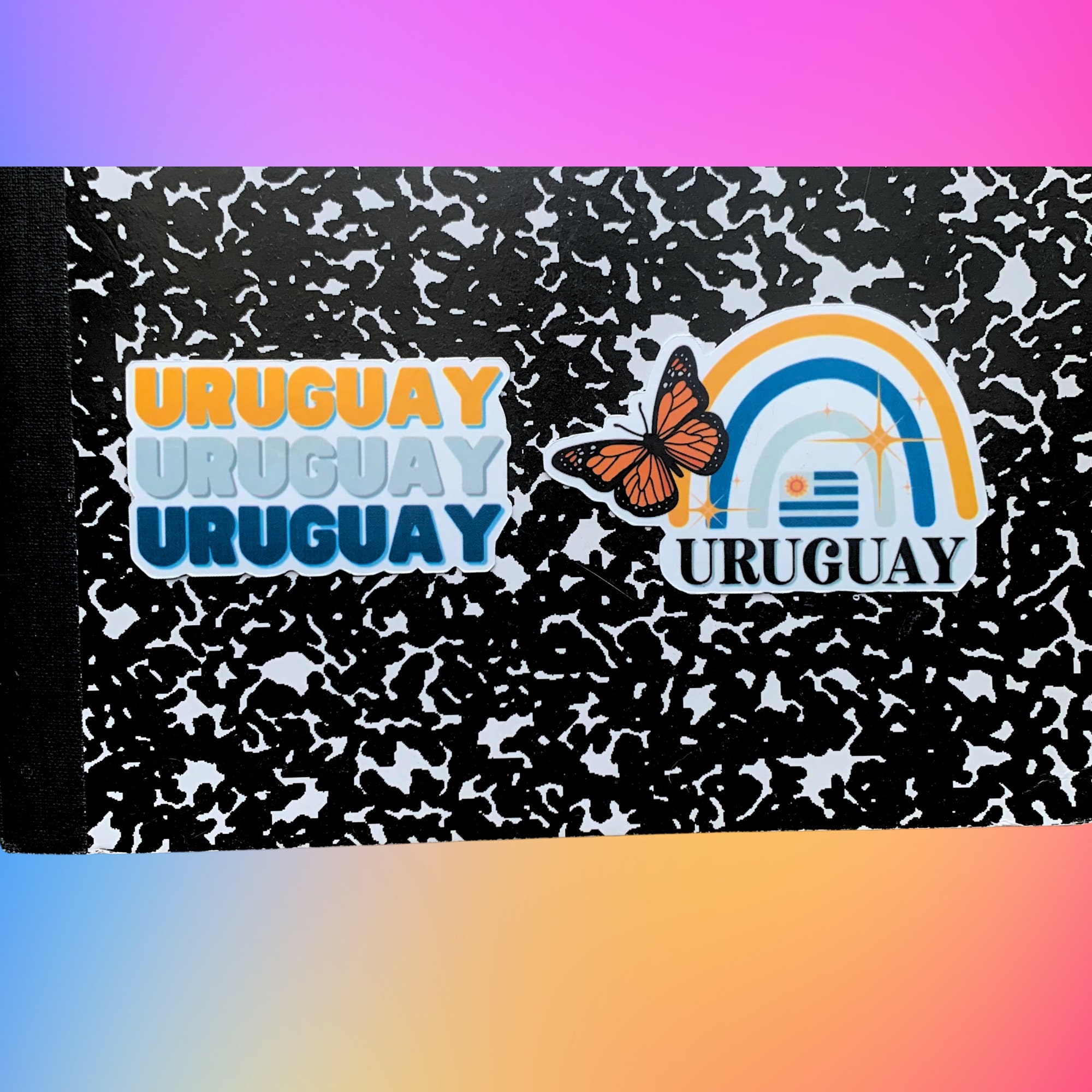 Uruguay Decals Waterproof Sticker Bundle of 13, Uruguay Culture