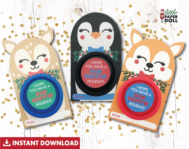 I Hope You Have a Doh lightful Holiday INSTANT DOWNLOAD Printable I Hope You Have a Doh lightful Holiday INSTANT DOWNLOAD Printable