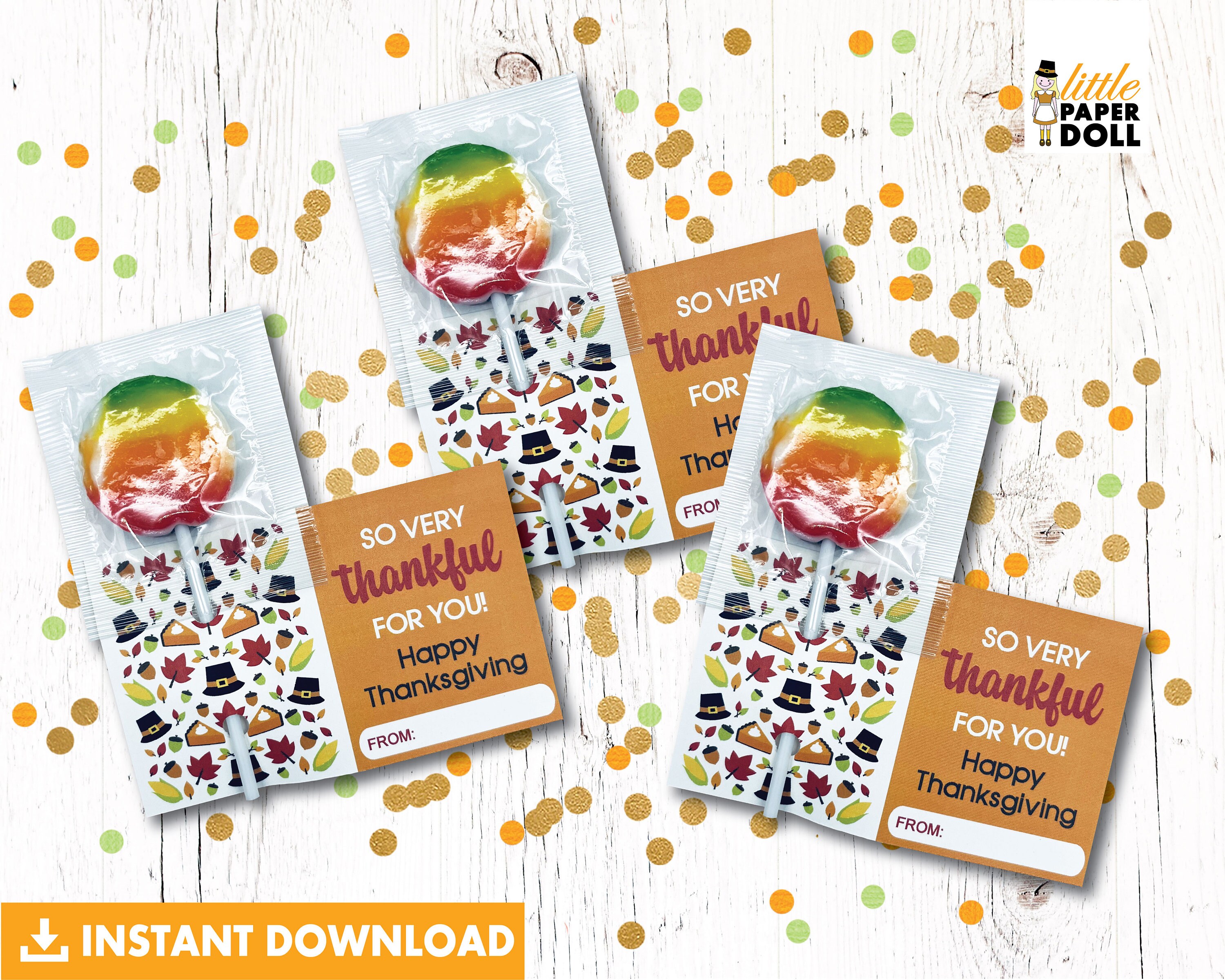 So Very Thankful for You! Happy Thanksgiving INSTANT DOWNLOAD ...