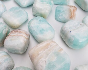 Blue Caribbean Stone Etsy