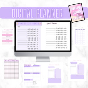 Money Goals and Routine Digital Planner