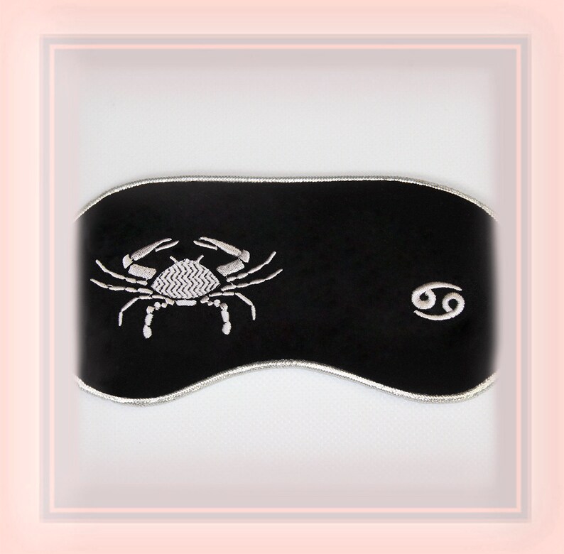 Cancer sleep mask personalized eye mask for sleep zodiac sign