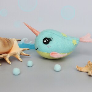 Baby mobile ocean with narwhal and octopuses for boy or girl Mobile nursery Nursery mobile image 9