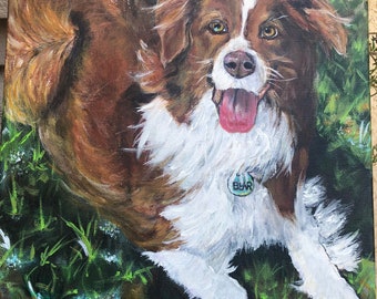 Commissioned Custom Pet Portrait | Dog Portrait | Cat painting Portrait | Portrait from Photo | Pet Memorial Gift | Oil Painting | Handmade