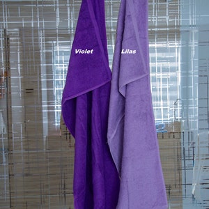 Chat visage brodé sur serviette, drap de bain, pack complet personnalisable image 4