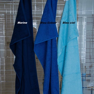 Fée cadeau personnalisé brodé sur serviette de toilette, drap de bain ou pack complet image 6