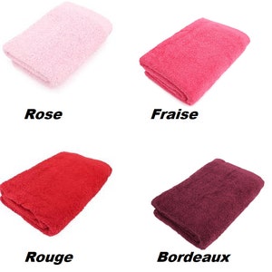 Chat visage brodé sur serviette, drap de bain, pack complet personnalisable image 3