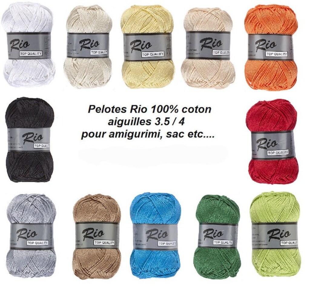 staan ritme samenzwering Pelotes Rio 100% coton lammy yarns couleurs aux choix - Etsy Nederland
