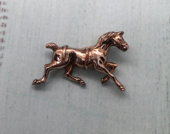 Vintage Silver Toned Alice Caviness Horse Brooch - image 6