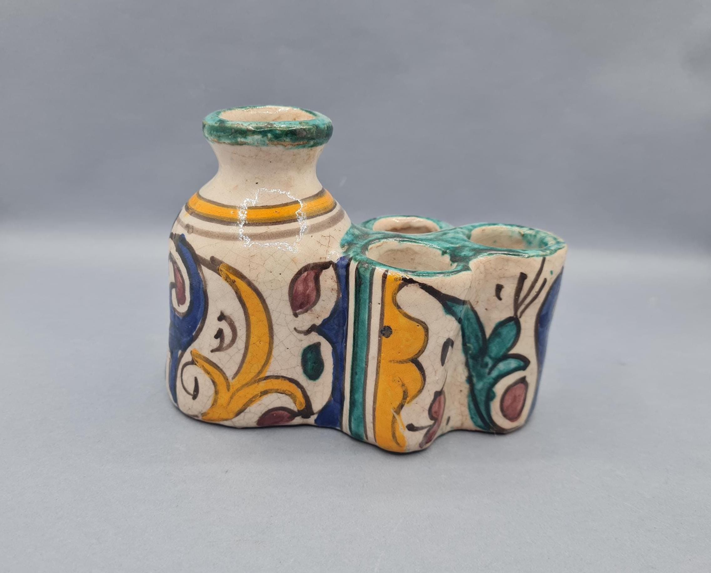 ANCIEN VASE CÉRAMIQUE ACH - FES - Maroc - FR