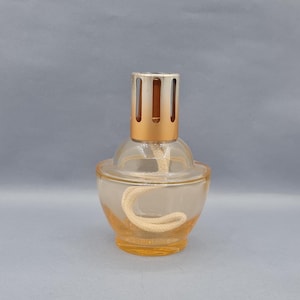 Complete Berger Lamp, Amber Glass, Aromatic Scent, Room Fragrance, Scented Oil Lamp, 1980s