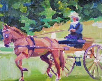 Hackney Horse Giclée Print: Livestock Conservancy Art