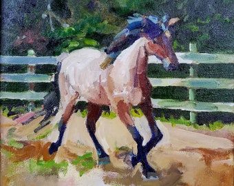 Marsh Tacky Horse, wydruk giclée, seria Livestock Conservancy | 8x8 lub 10x10