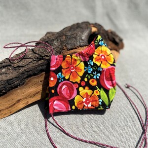 Floral Washable Cotton Face Mask | Comfort Nose Wire | Filter Pocket