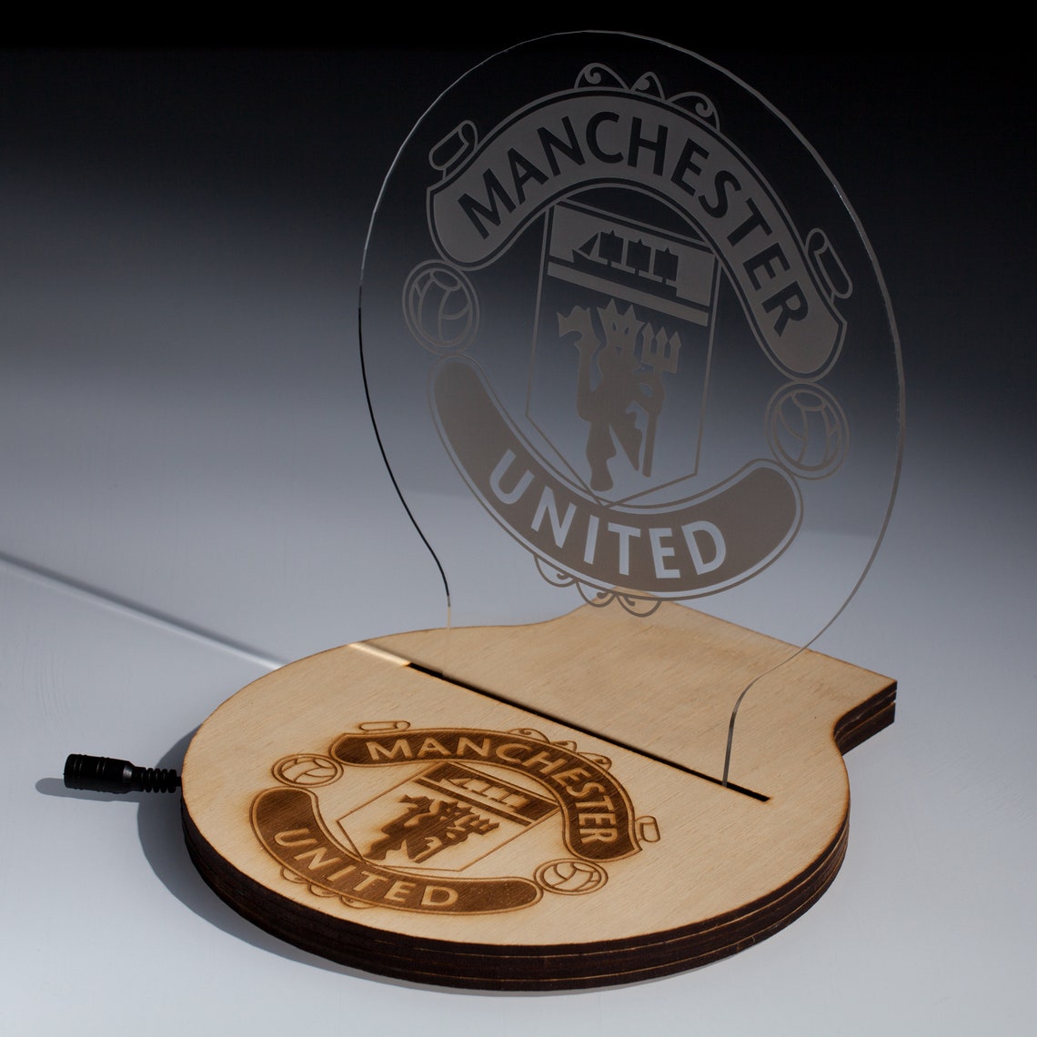 Manchester United FC LED Night Light 3d Illusion Modern Night Etsy