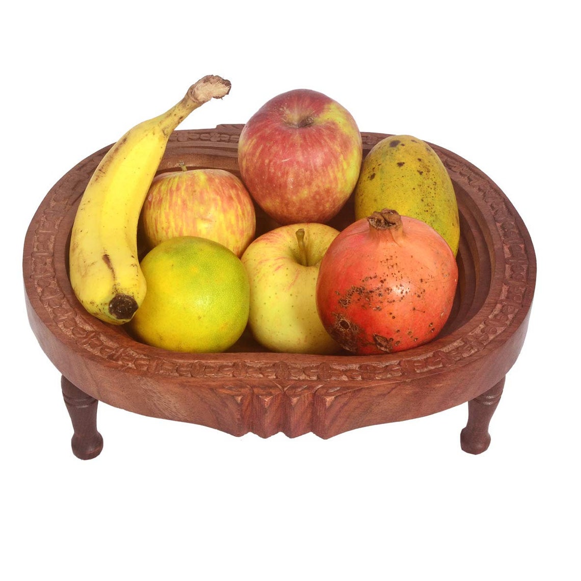 Wooden Fruit and Vegetables Basket for Kitchen Dining Table Etsy