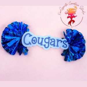 Custom Cheer Spirit Stick, Sports Sign, Game Day Sign- NON GLITTER