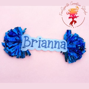 Custom Cheer Spirit Stick, Sports Sign, Game Day Sign- GLITTER/MIRROR
