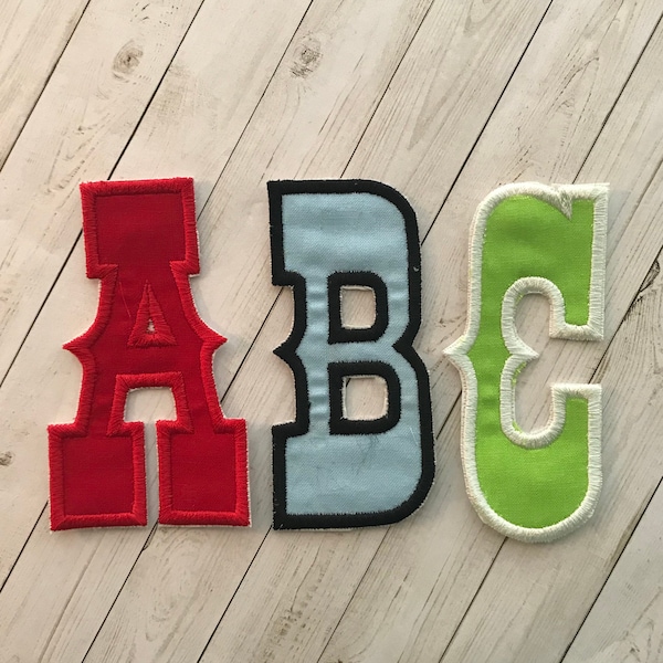 Alphabet Letter, 4 Inch, Cowboy Font, Iron On, Alphabet Patch, Fabric Alphabet, Upper Case, Patches, Iron On Patches, Alpha Font