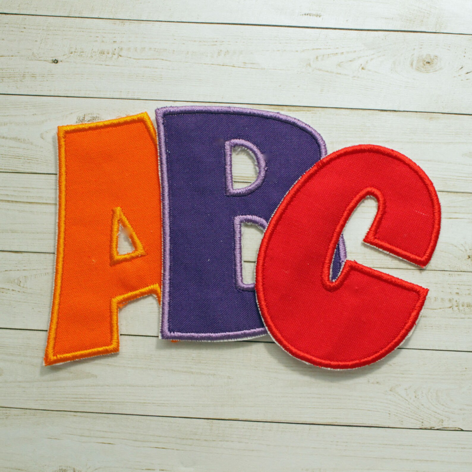 Applique Iron on Patch 4 Inch Letters Applique Letters Iron Etsy