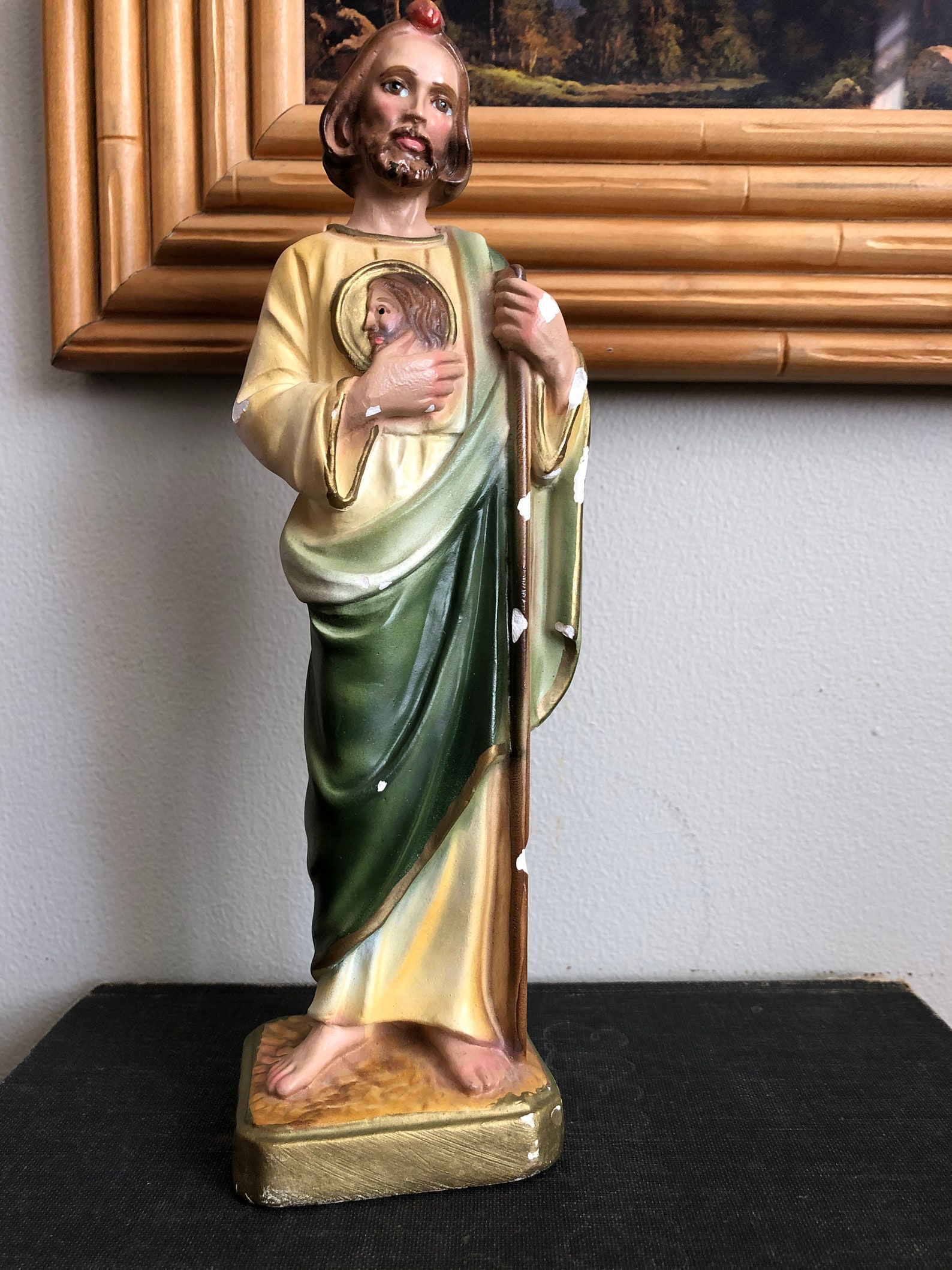 Vintage Chalk Ware of St. Jude Religious Statue Statue of - Etsy