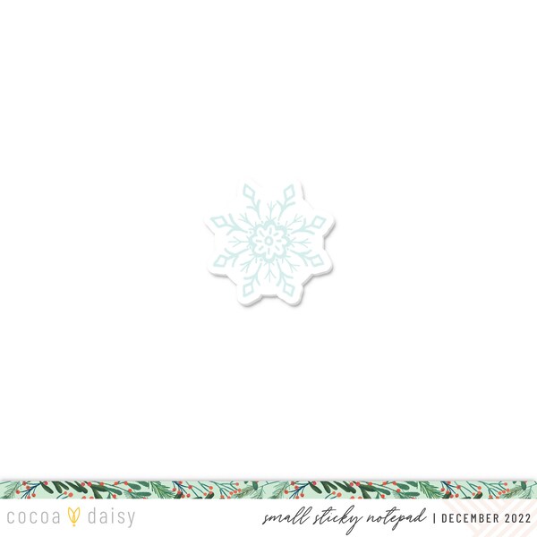 Frost & Frolic "Snoeflake" Sticky Notepad