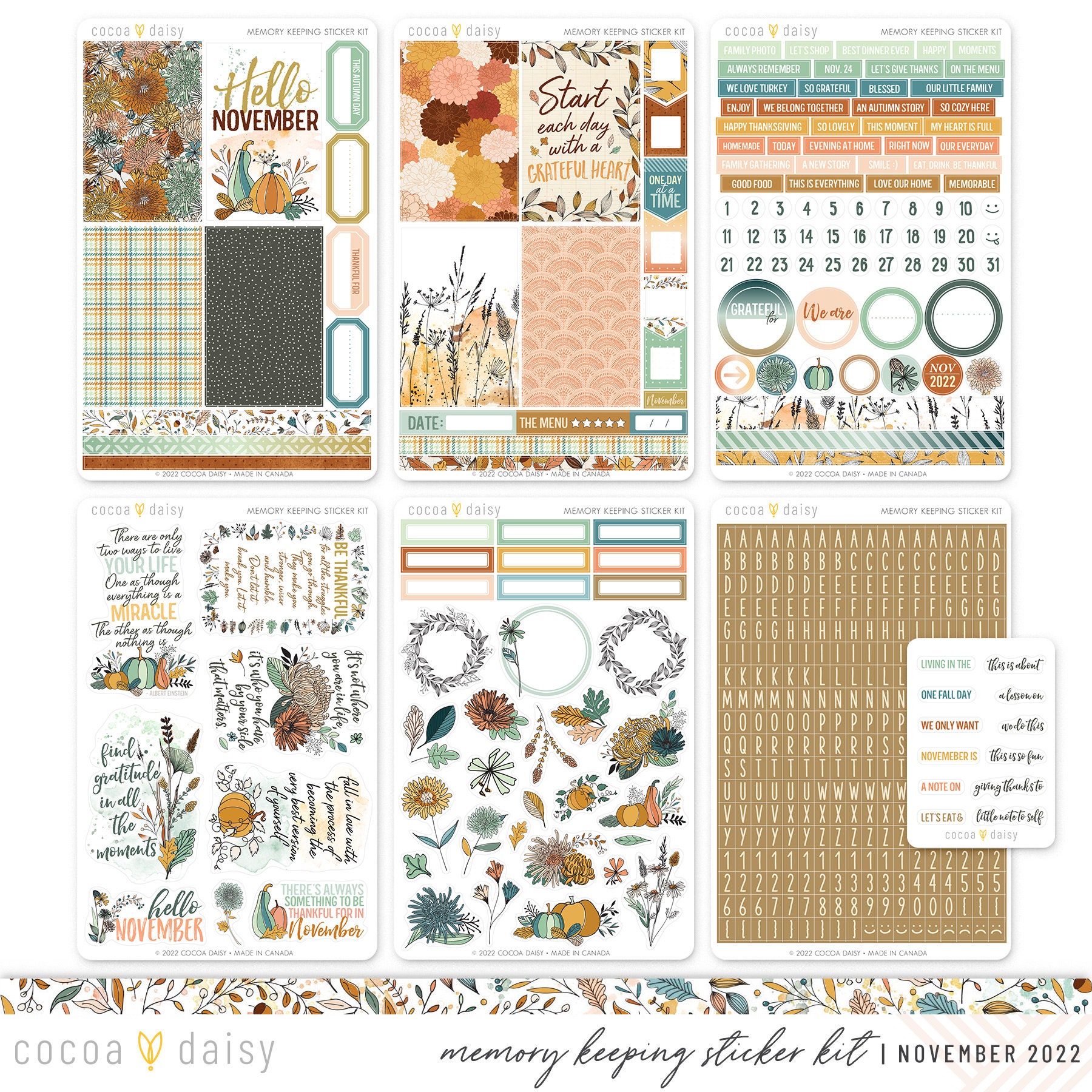 Memory Keeping Sticker Kit Doodles & Dashes II Collection 