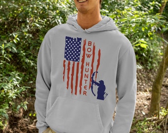 Bow Hunter Flag Hoodie - For your favorite hunter!