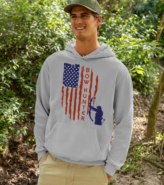 Bow Hunter Flag Hoodie - For your favorite hunter!