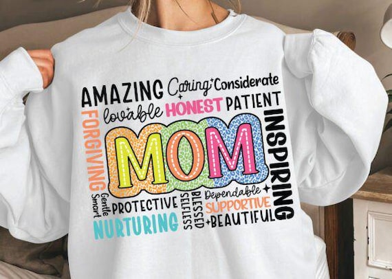 Mom Word Art T-Shirt/Sweatshirt