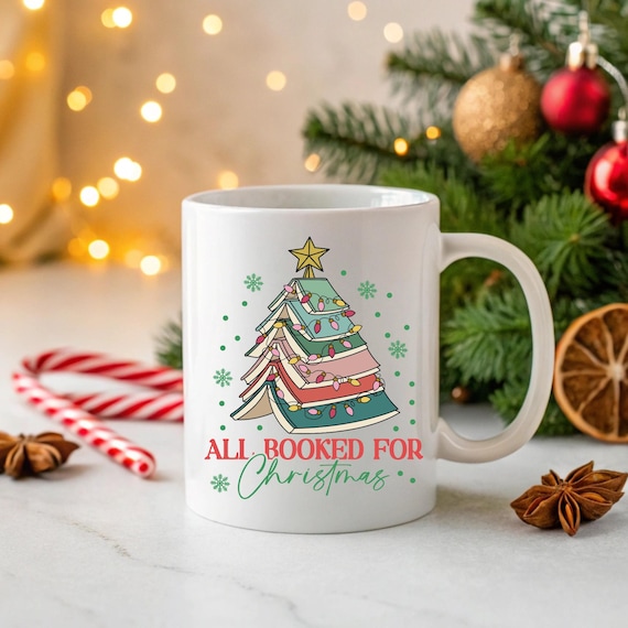 All Booked for Christmas - Coffee Mug
