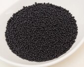 20g 11 0 Matte Black Color, Czech Glass Seed Beads, Preciosa Ornela, Tiny Beads, 23980-11, Size 11, DIY jewelry, KR037