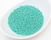 20g 10 0 Turquoise Opaque Color, Czech Glass Seed Beads, Preciosa Ornela, Rose Beads 16958-10, Size 10, DIY jewelry, KR012