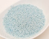 20g 10 0 Ocean Blue Opaque Lustered, Czech Glass Seed Beads, Preciosa Ornela, sky blue Beads 37132-10, Size 10, DIY jewelry, KR130