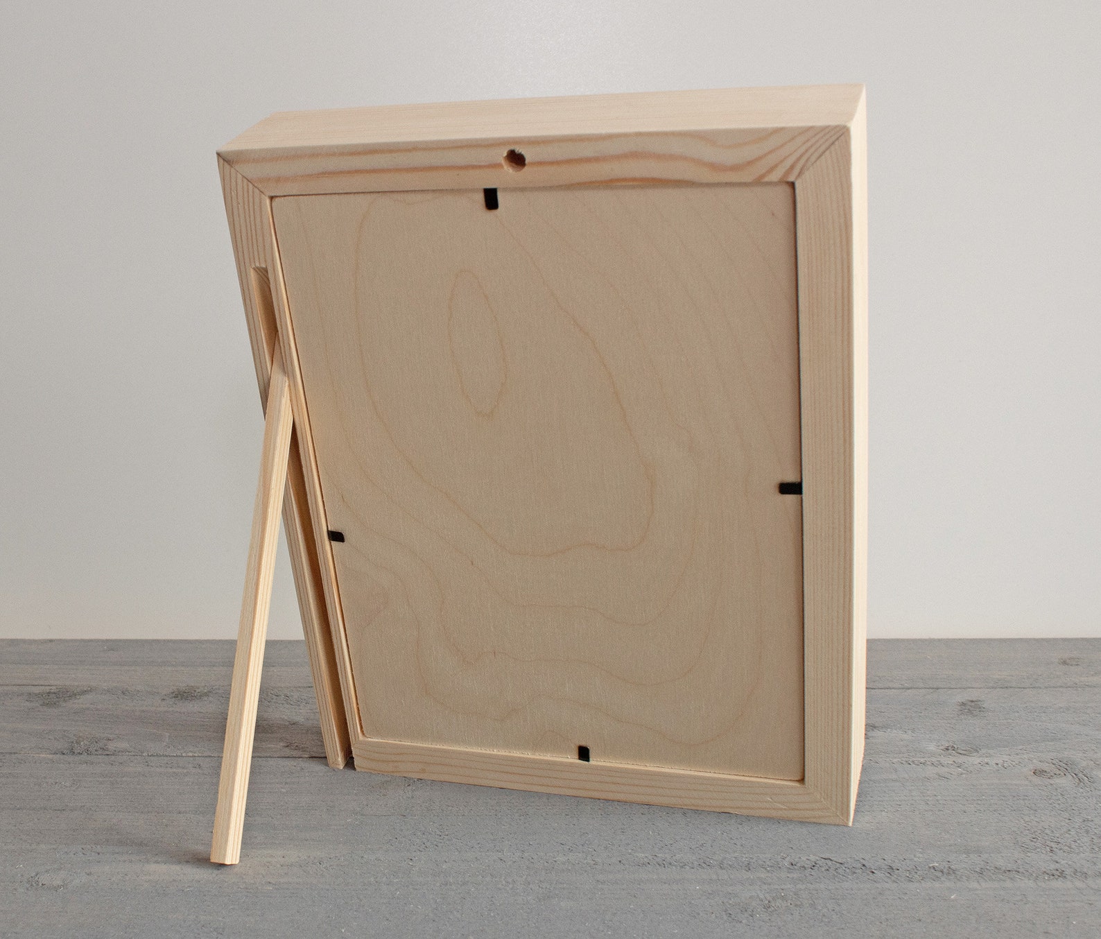 Large Wooden Shadow Box Unfinished Wood Shadow Box Wooden Etsy