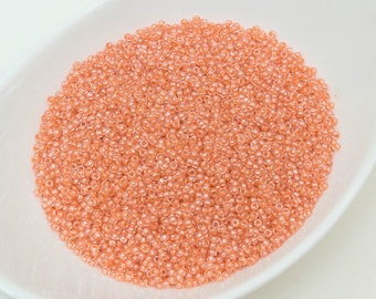 20g 10/0 Crystal Bright Pink Lined, Czech Glass Seed Beads, Preciosa Ornela, Pink Beads 38189-10, Size 10, DIY jewelry, KR260