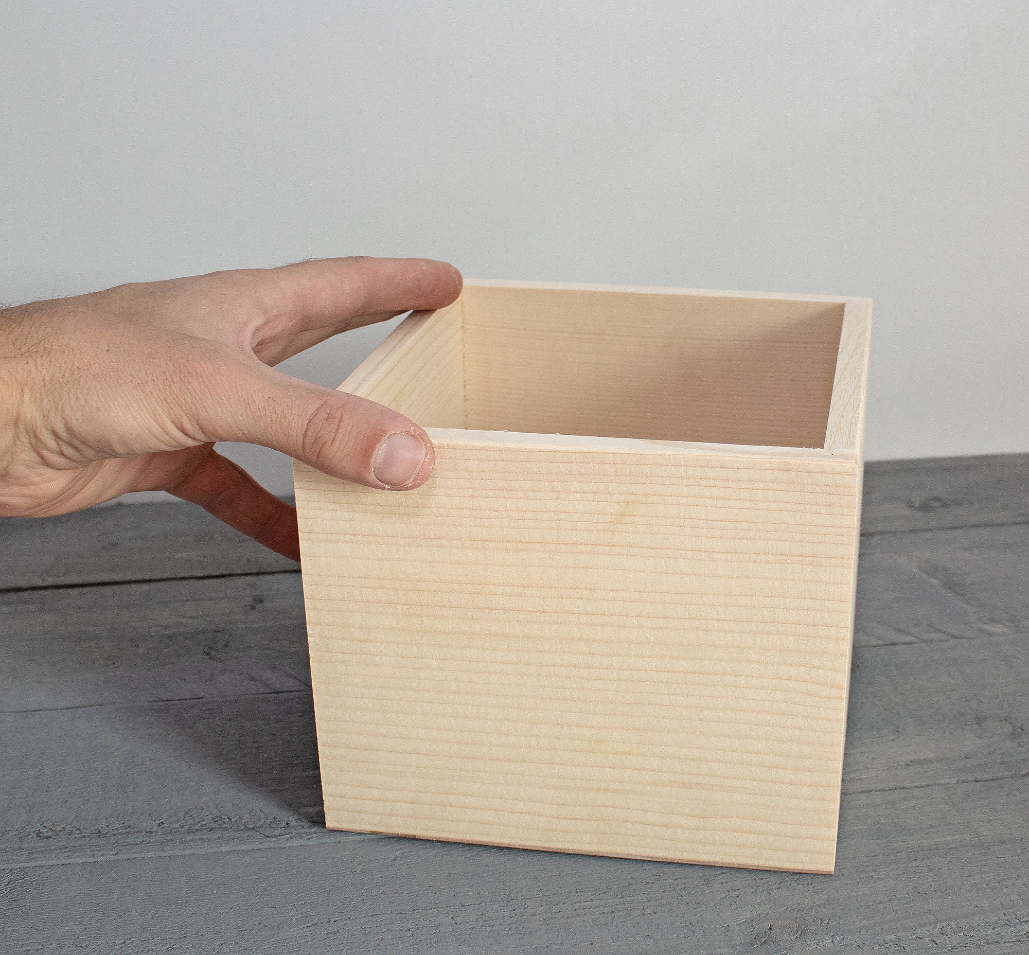 Unfinished Wooden Planter Box Box Centerpiece Wood Etsy