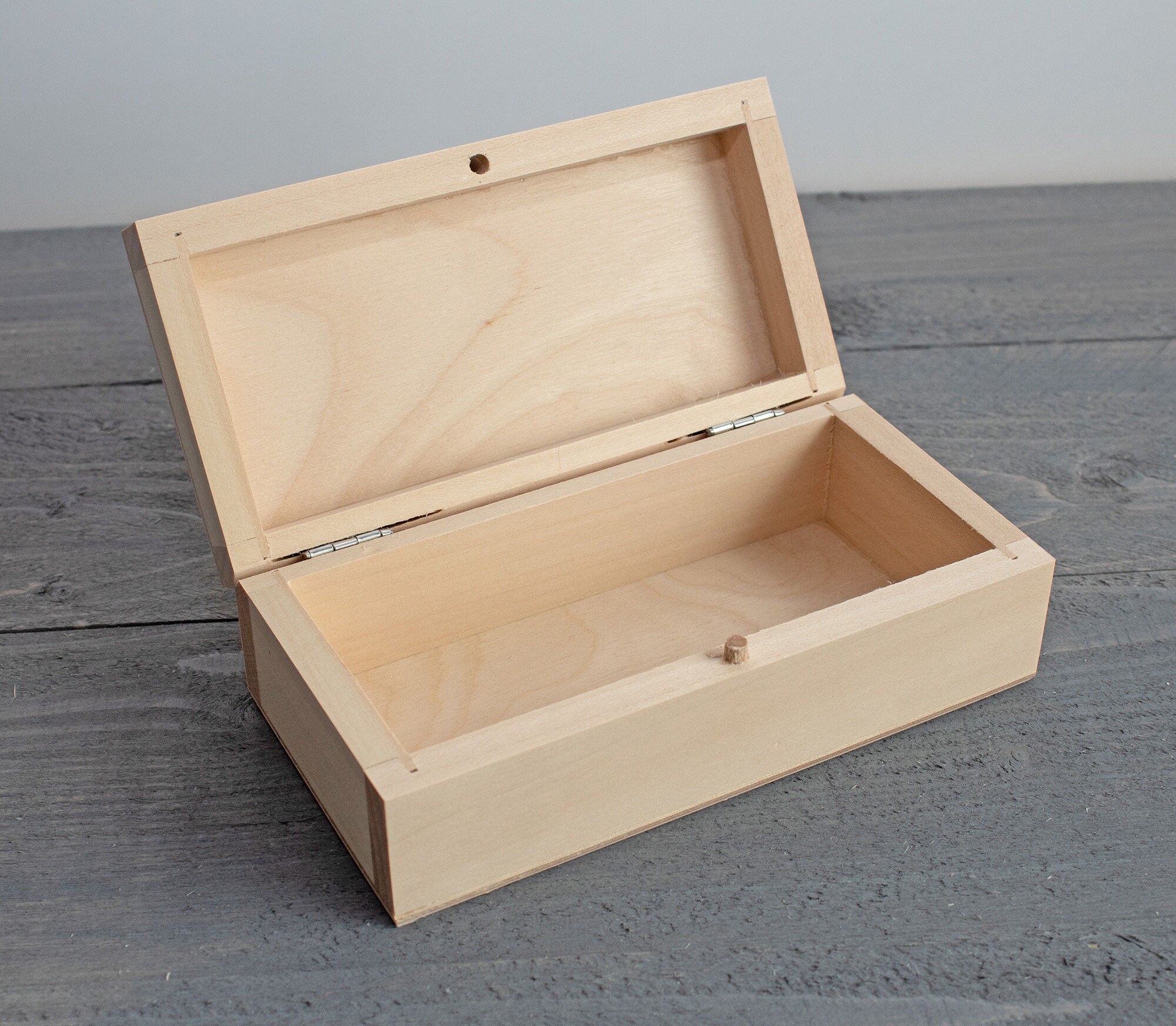 Small Unfinished Wooden Box Unpainted Wooden Box Wood Etsy