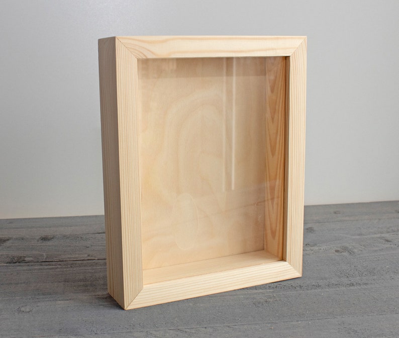 Large Wooden Shadow Box Unfinished Wood Shadow Box Wooden | Etsy