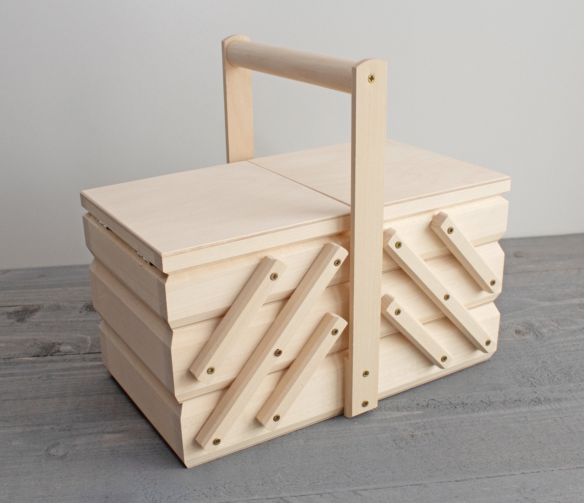 Wooden Sewing Box, Unfinished Wood Box, Thread Needle Storage Buttons  Trinket, Organizer Box, Wooden Storage Box, Decoupage 