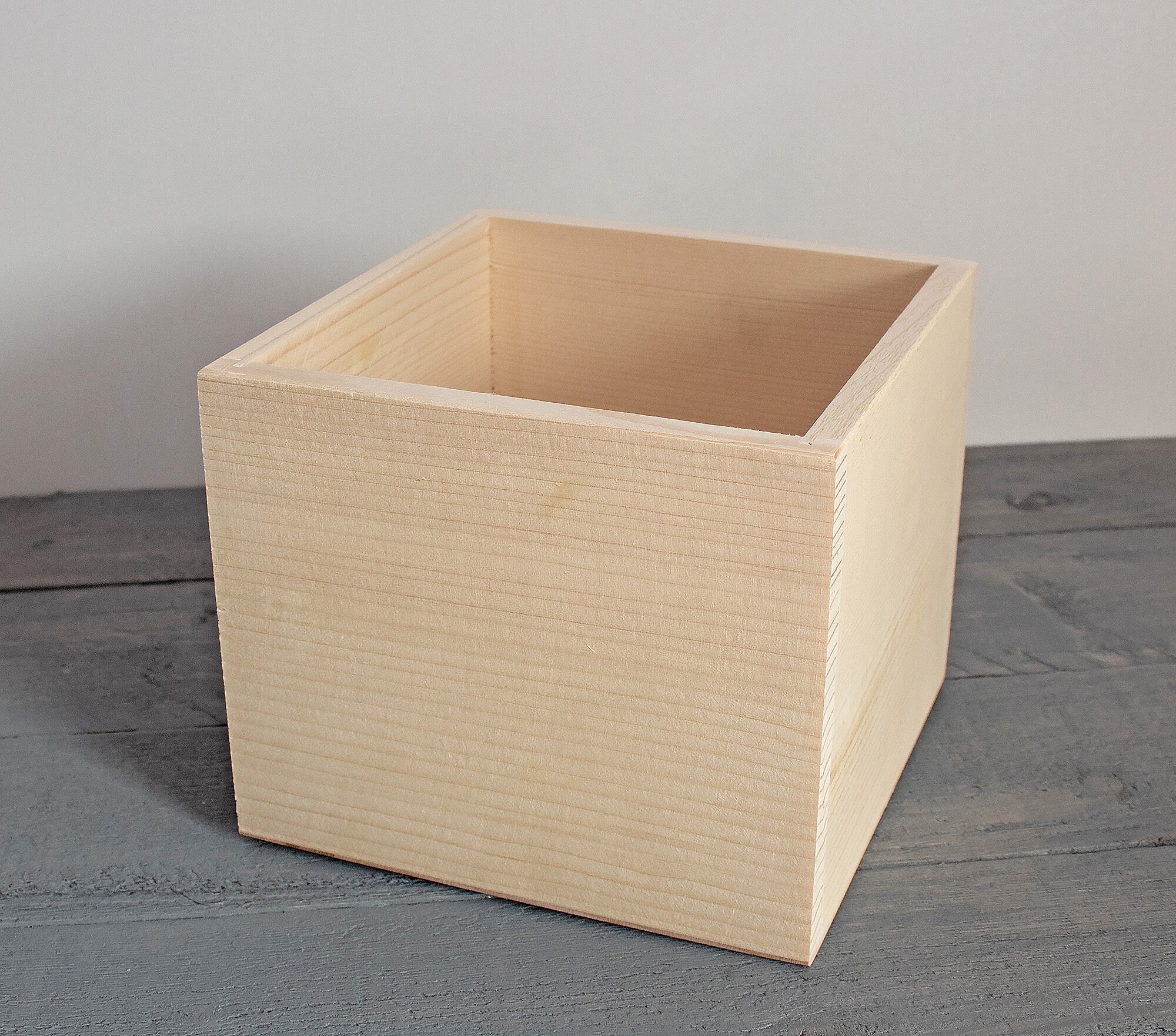 Unfinished Wooden Planter Box Box Centerpiece Wood Etsy