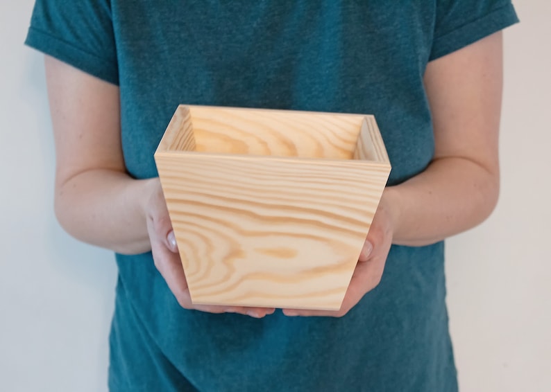 Unfinished Wooden Planter Box Box Centerpiece Wedding Flower Etsy