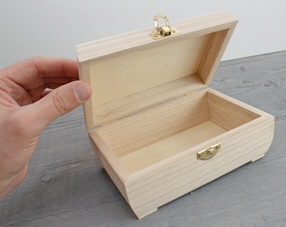 Plain wooden jewelry box deals