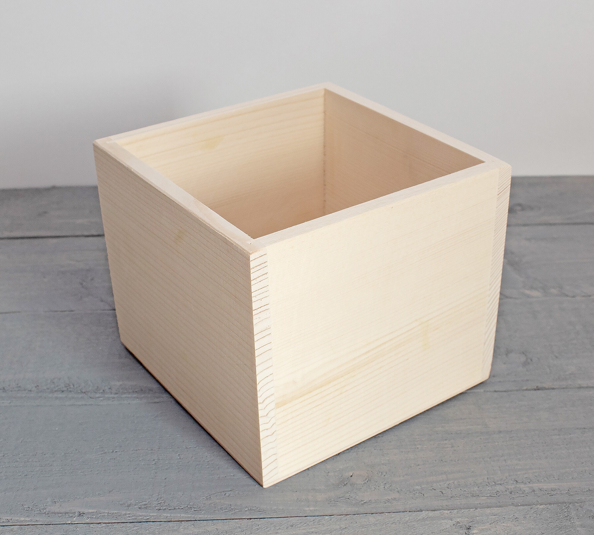 Unfinished Wooden Planter Box Box Centerpiece Wood Etsy