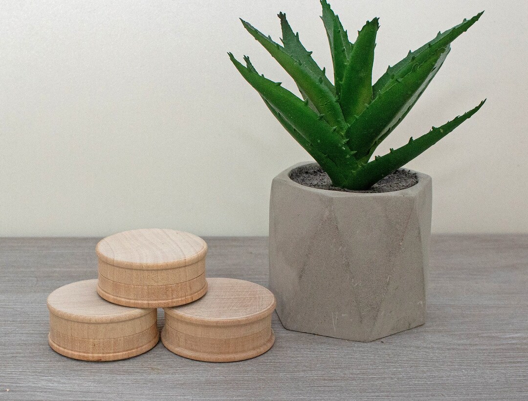 Round Wooden Box 5cm, Unfinished Wood Roud Box, Jewelry Wooden Box ...