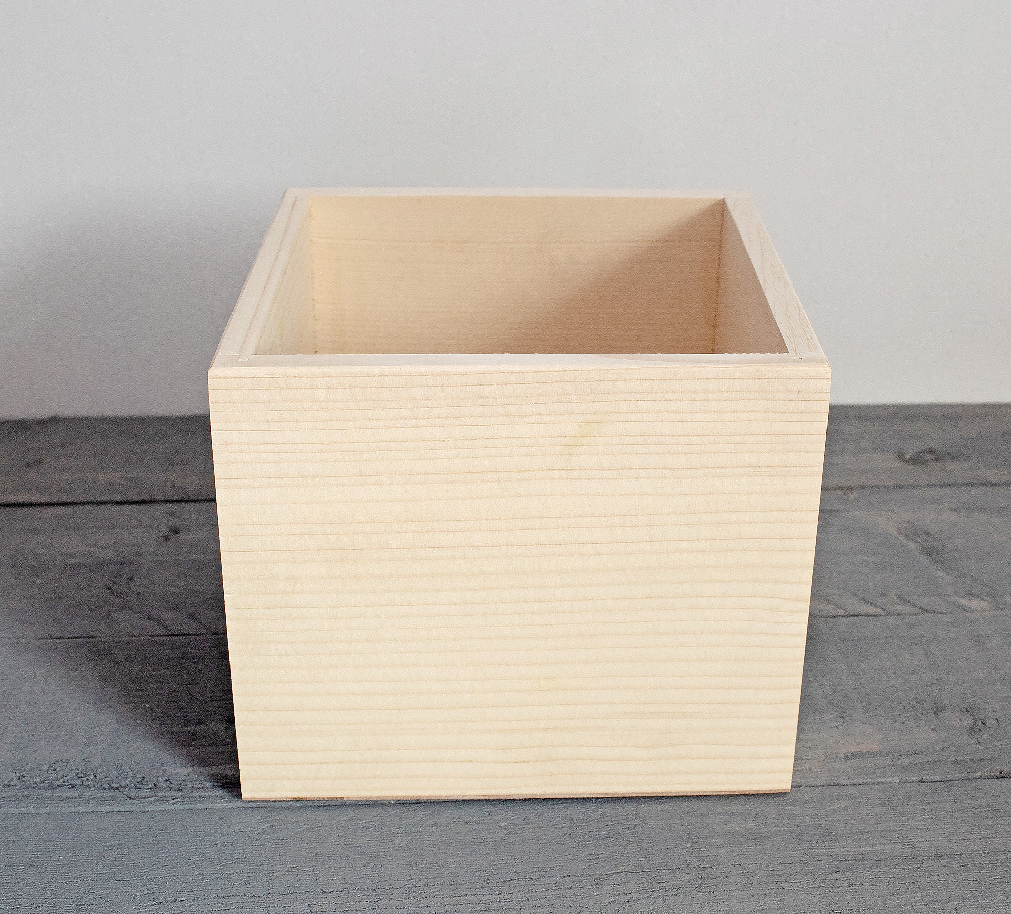 Unfinished Wooden Planter Box Box Centerpiece Wood Etsy